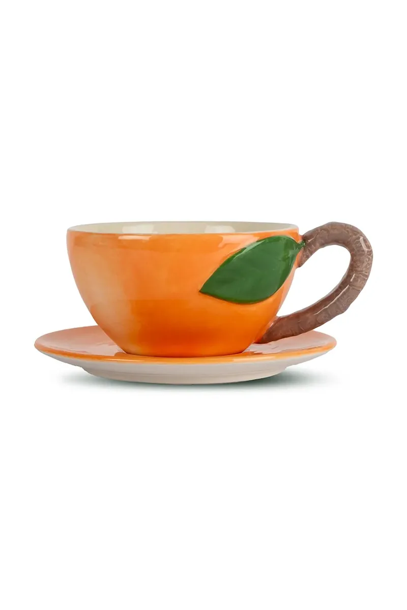 Φλιτζάνι και πιατάκι Byon Peach 300 ml