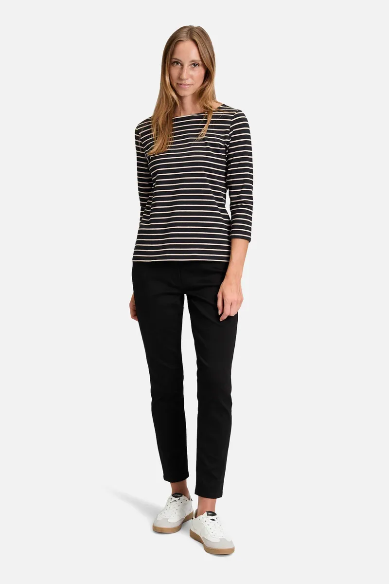 Betty Barclay γυναικείο cropped παντελόνι Slim Fit - 6818/2518 Μαύρο
