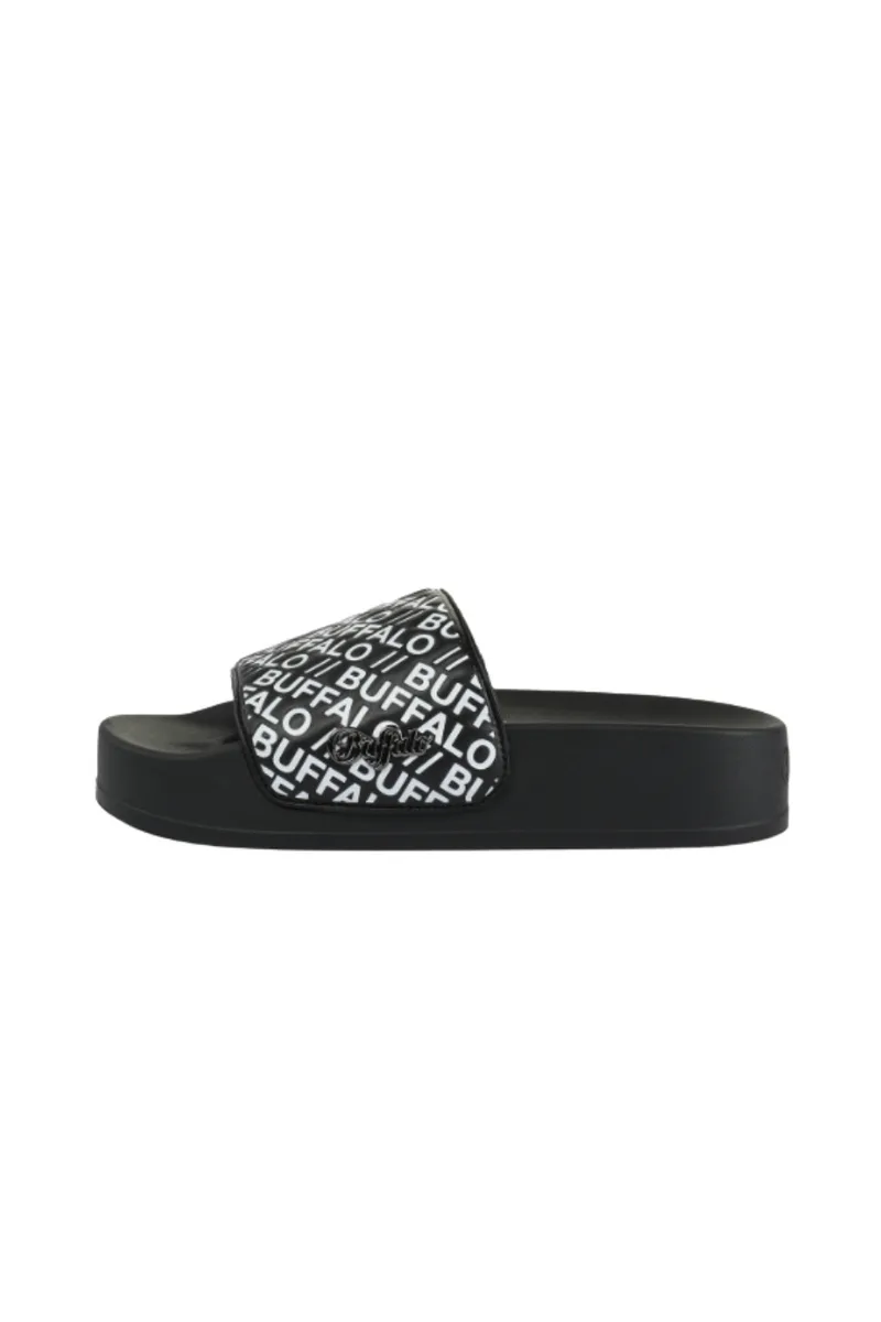BUFFALO Slides - Παντόφλες PLAYA AOP - BLACK-1602327-BLACK