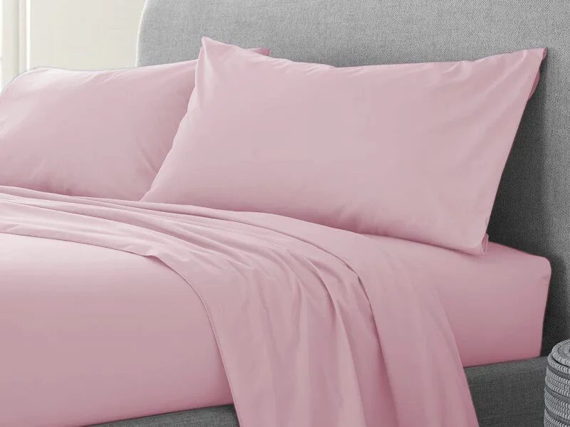 Σετ Μαξιλαροθήκες Ροζ 100% Cotton Reactive Γαρύφαλλο 2 Τεμαχίων 50x70