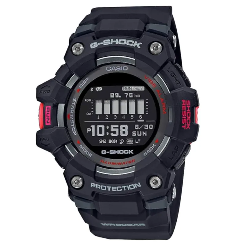 CASIO G-SHOCK Chronograph Black Rubber Strap GBD-100-1ER