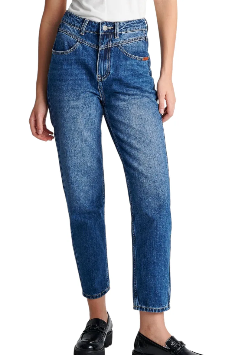 Παντελόνι Jean Attrattivo Ψηλόμεσο 9910471-BLUE Γυναικείο