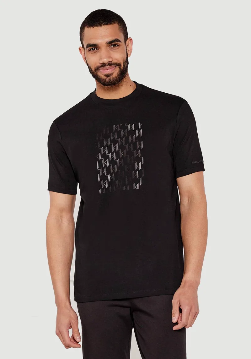 Karl Lagerfeld T Shirt της σειράς Crewneck - 755037 553235 990 Black