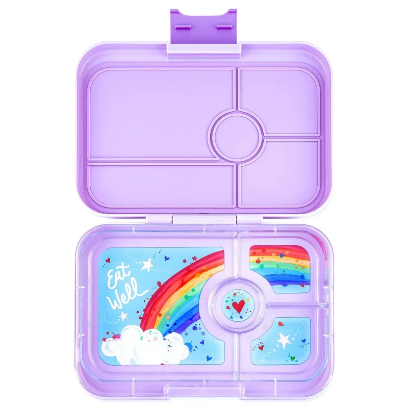 Φαγητοδοχείο Ενηλίκων Yumbox Tapas Seville Purple - Rainbow 4 θέσεων