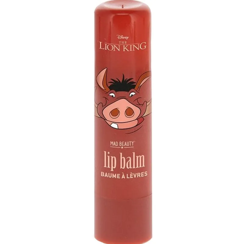 Mad Beauty Lip Balm Disney The Lion King Pumbaa Ενυδατικό Βάλσαμο Χειλιών Εμπνευσμένο Από το Χαρακτήρα της Disney με Άρωμα Καρπούζι Κωδ 99674, 1 Τεμάχιο Pumbaa / Καρπούζι
