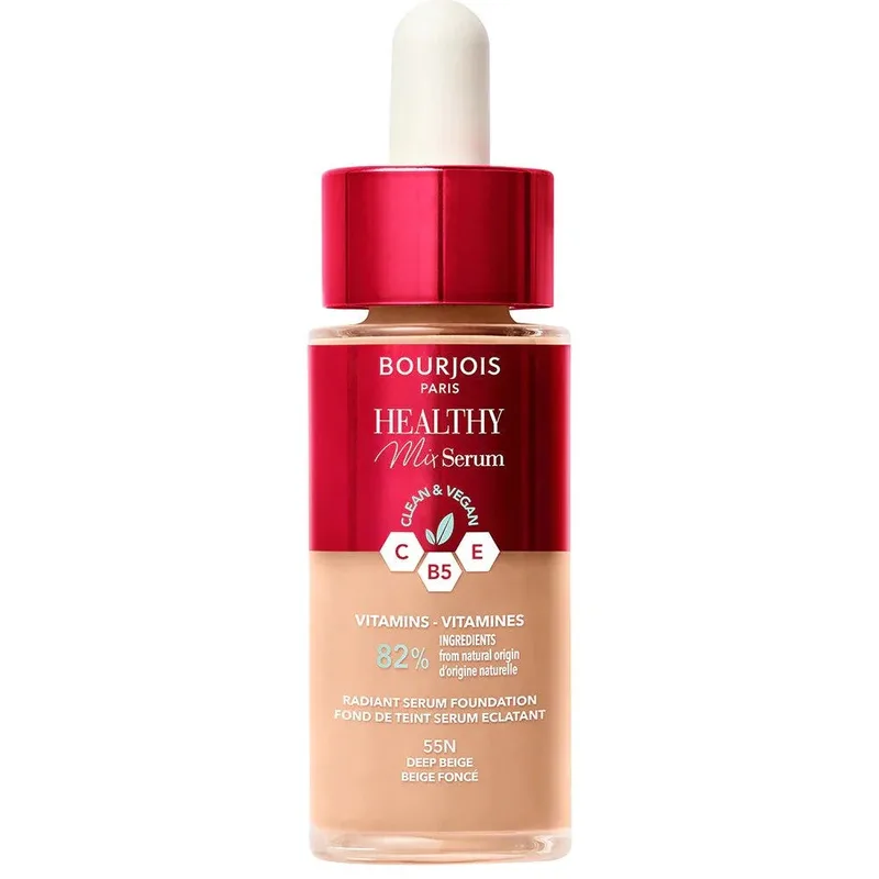 Bourjois Healthy Mix Serum Foundation Clean & Vegan 30ml 55N Deep Beige
