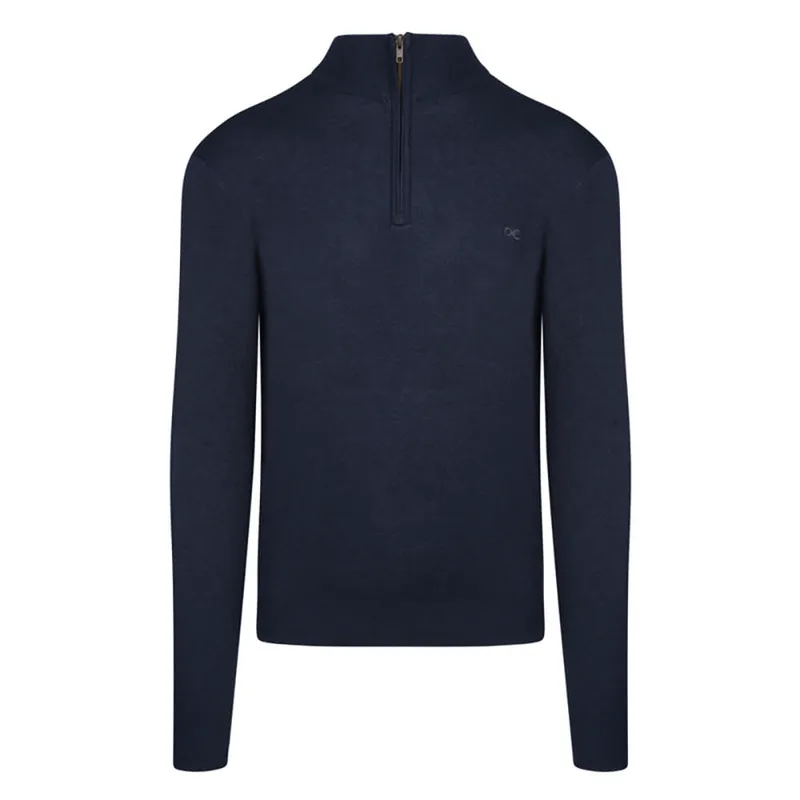 Signature Πουλόβερ Μπλε Σκούρο Half Zip (Modern Fit)