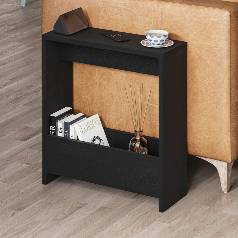 Βοηθητικό Τραπεζάκι Simpi - Black Wood 776Hms3509 55x60x20 cm