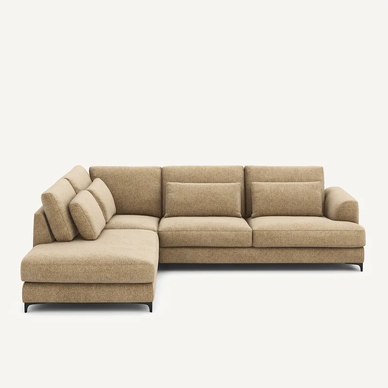 Γωνιακός καναπές-κρεβάτι αριστερός Μ222xΠ294xΥ83cm