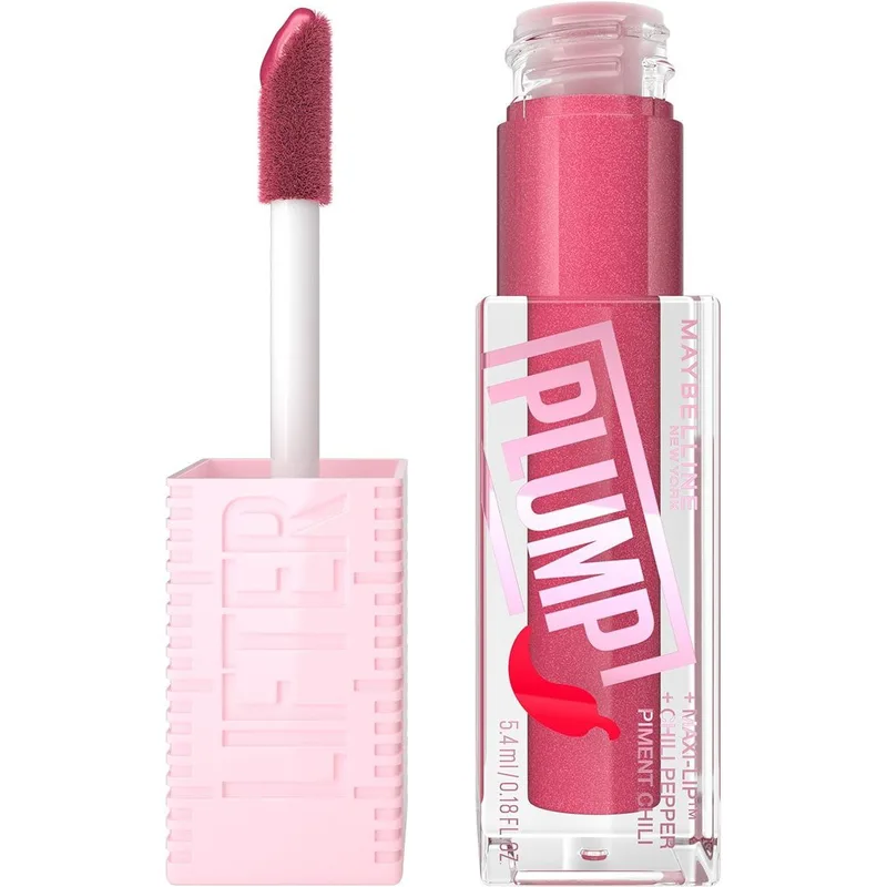 Maybelline Lifter Plump Gloss with Chili Pepper Ενυδατικό Lip Gloss με Τσίλι για Σαρκώδη Χείλη 5.4ml - 002 Mauve Bite