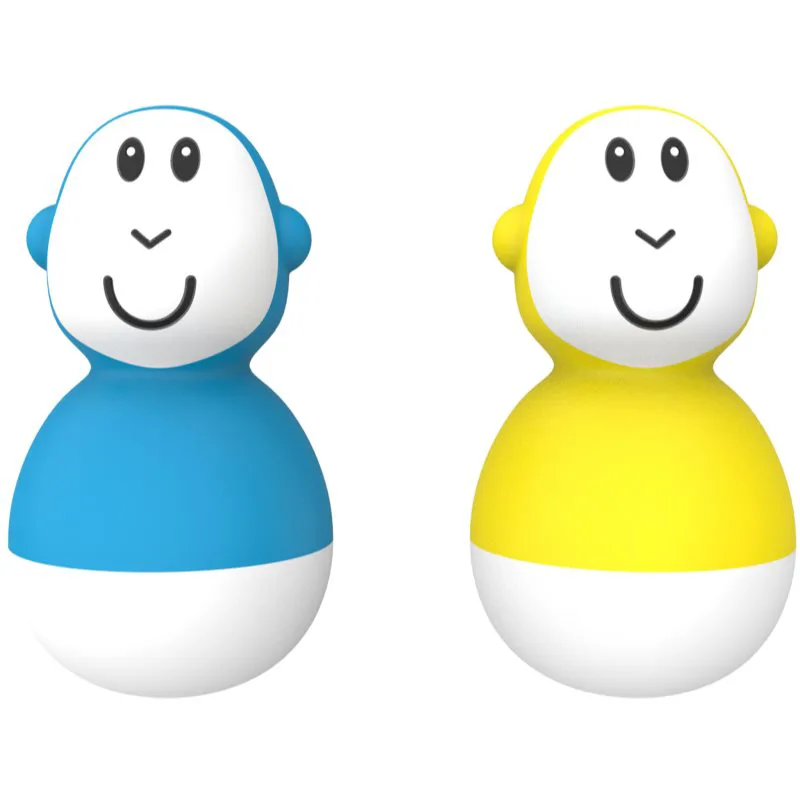 Matchstick Monkey Endless Bathtime Fun Wobblers παιχνίδι νερού Blue & Yellow 2 τμχ