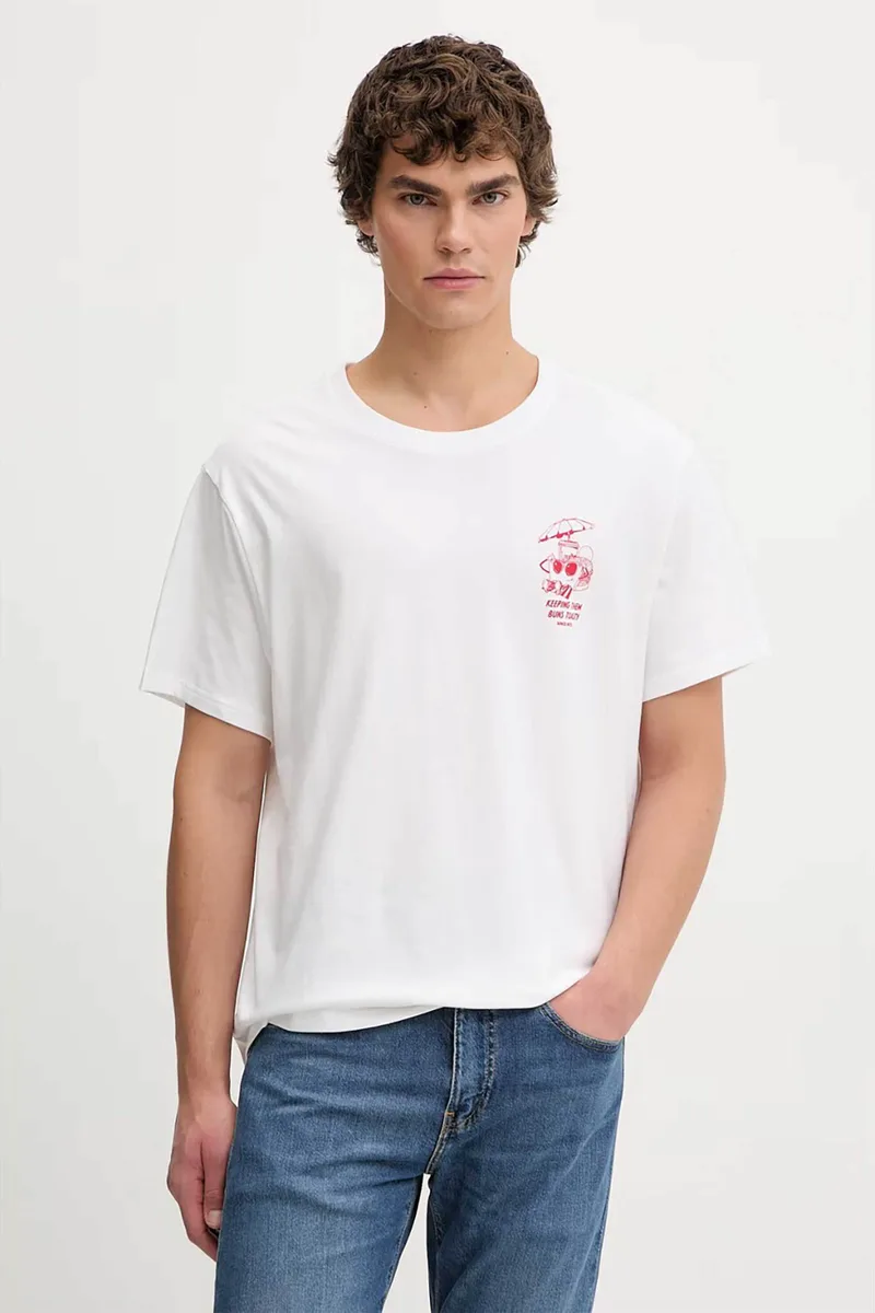 Levi's® ανδρικό T-shirt με print Relaxed Fit "Graphic" - 161432462 Λευκό