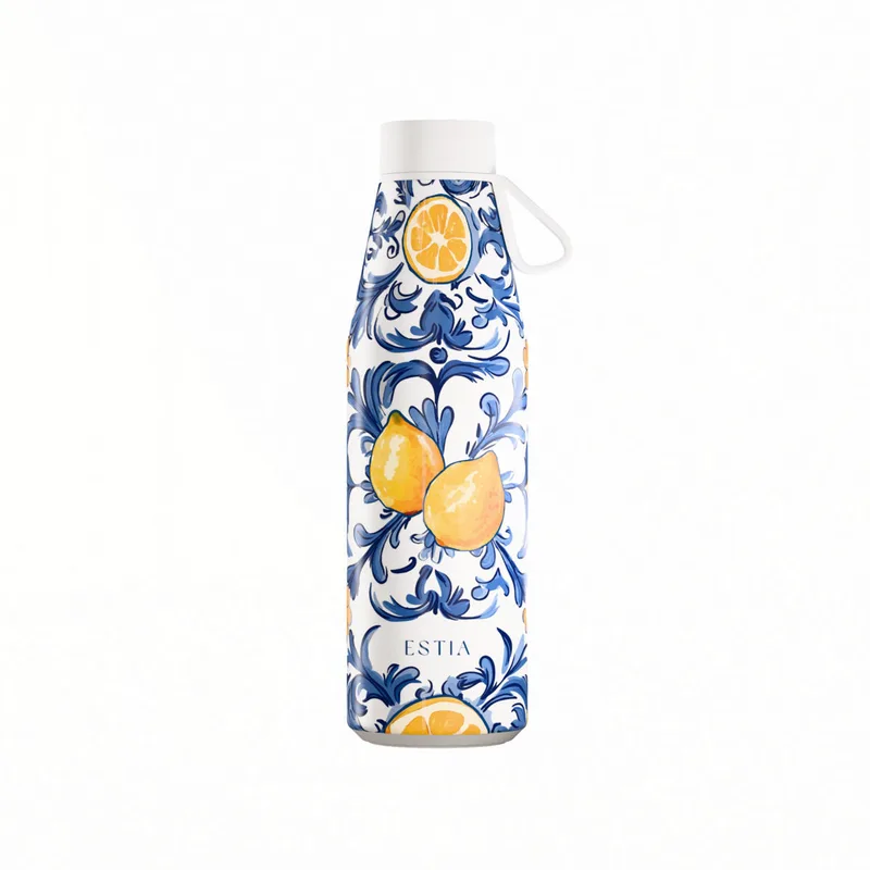 Θερμός-Μπουκάλι Ανοξείδωτο Amalfi Coast Flow Save The Aegean Estia 500ml 01-42004 (Υλικό: Ανοξείδωτο) - estia - 01-42004