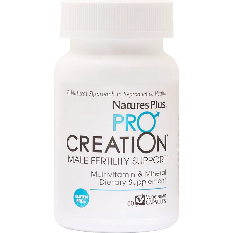 Natures Plus Pro Creation Male Fertility Support Συμπλήρωμα Διατροφής Πολυβιταμινών, Μετάλλων Αμινοξέων & Εκχυλίσματος Στρειδιού για την Υποστήριξη της Ανδρικής Γονιμότητας 60caps