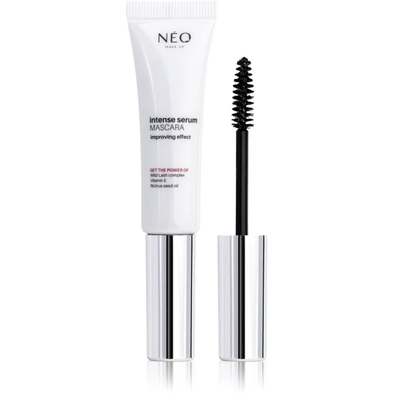 NEO MAKE UP Intense Serum Mascara δυναμωτική μάσκαρα για την ανάπτυξη των βλαφαρίδων απόχρωση Black 9 ml
