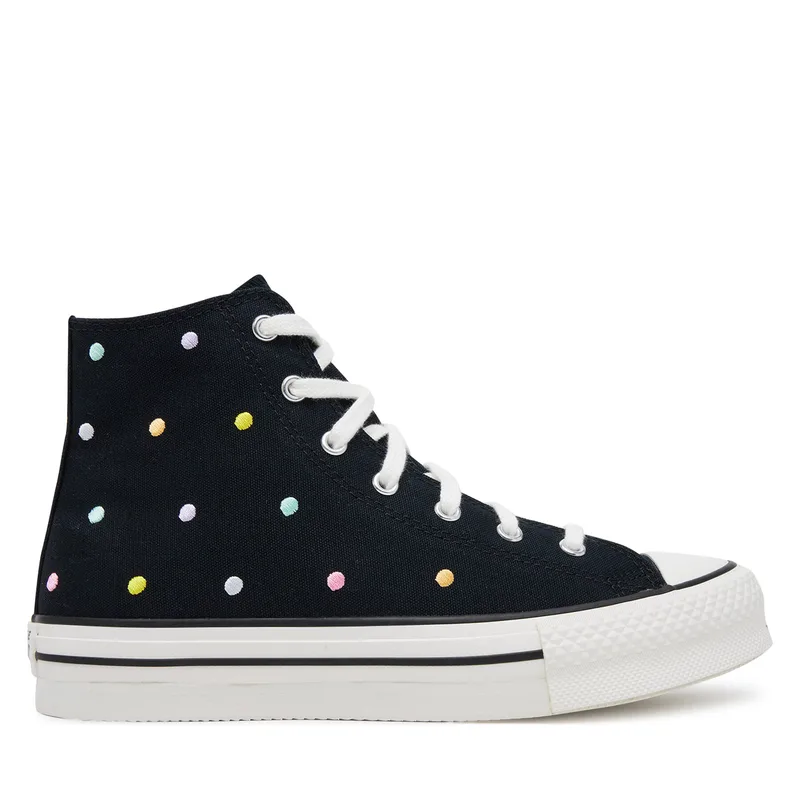Sneakers Converse Chuck Taylor All Star Lift Polka Dots Platform A12608C Μαύρο