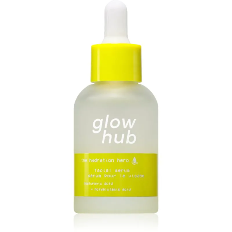 Glow Hub The Hydration Hero ενυδατικός ορός προσώπου με υαλουρονικό οξύ 30 ml