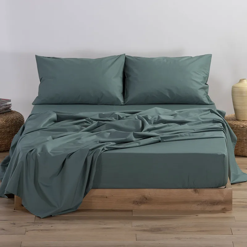 Σεντόνι Μεμονωμένο King Size 180X200+35 Nef Nef Basic 1172-Green Με Λάστιχο (180x200+35)