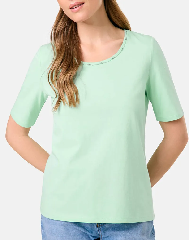 TAIFUN T-SHIRT 1/2 SLEEVE 971971-19670-05730 MintGreen