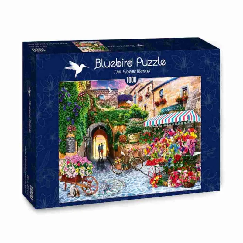 Bluebird Puzzle 70334-The Flower Market -1000 pieces