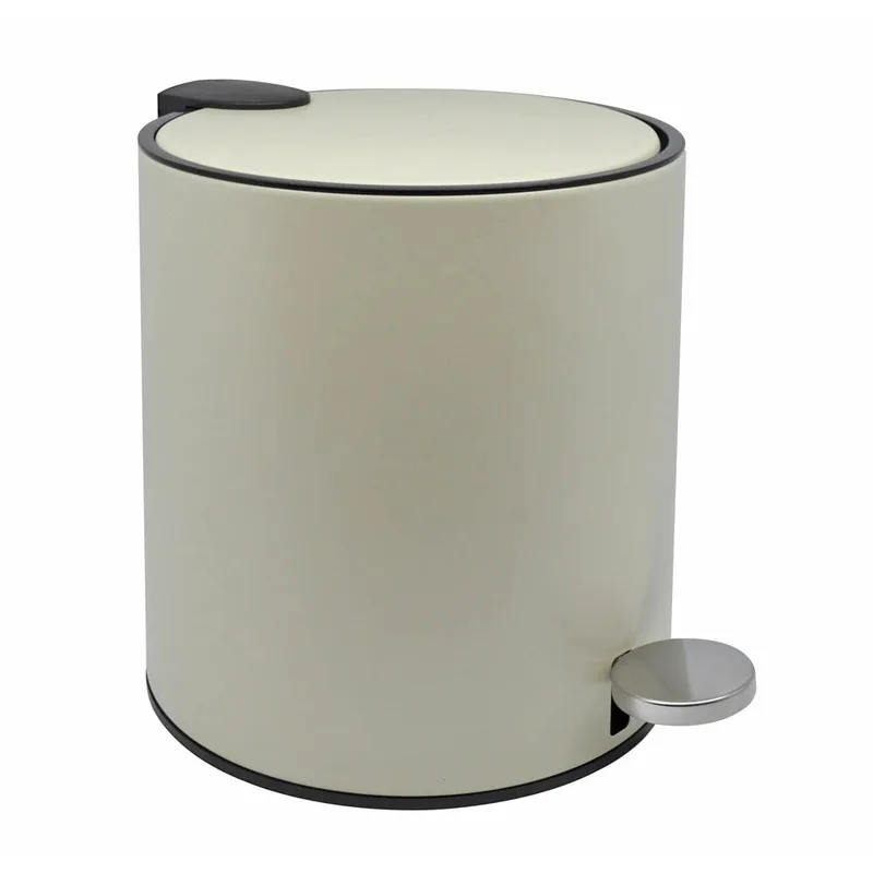 Καλάθι Μπάνιου 5lt Soft Close Μπεζ Ματ Inox ANKOR
