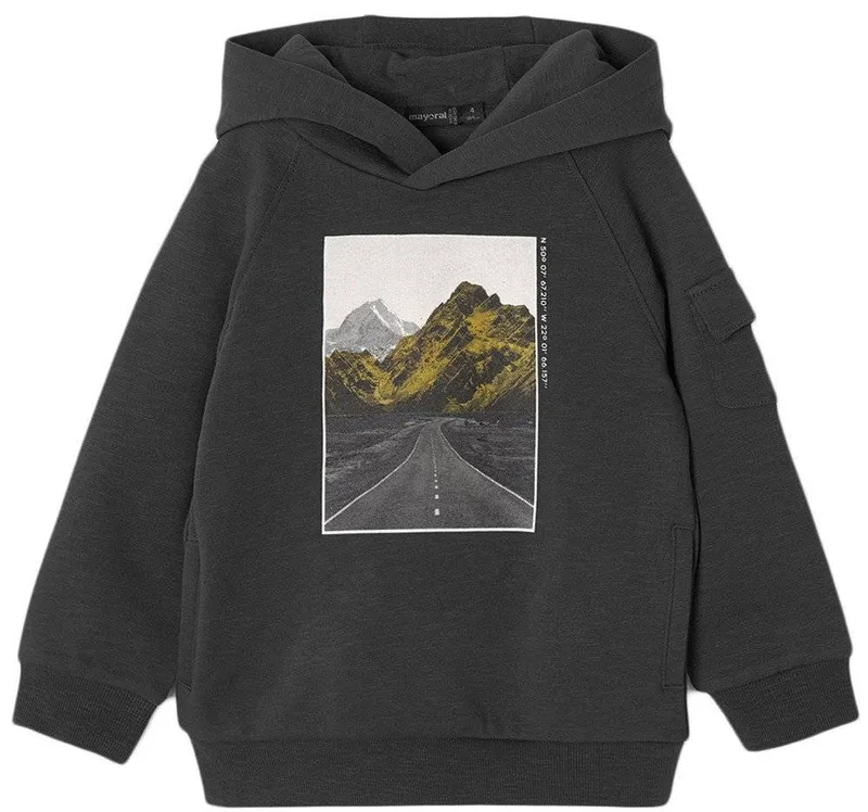 HOODIE MAYORAL 4452 BROTHERS ΣΚΟΥΡΟ ΓΚΡΙ (116 CM)(6 ΕΤΩΝ)