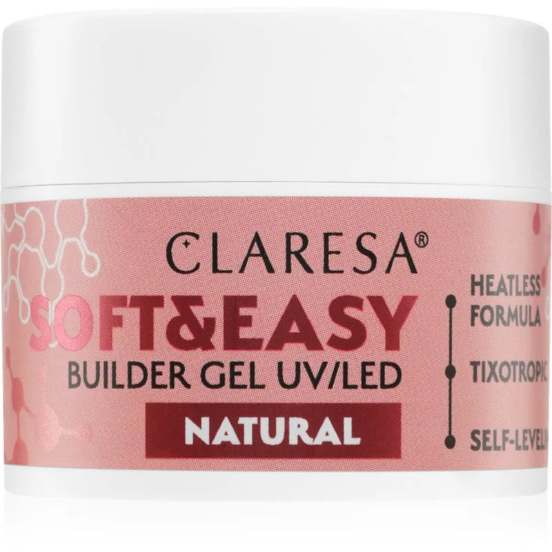 Claresa Soft&Easy Builder Gel Βάση για τα νύχια σε μορφή τζελ Για τα νύχια απόχρωση Natural 12 γρ