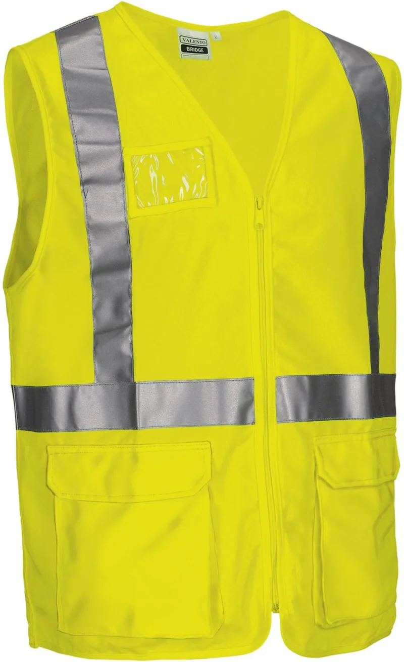 Γιλέκο ασφαλείας Hi-Vis BRIDGE Valento CHVABRIAF Fluo Yellow