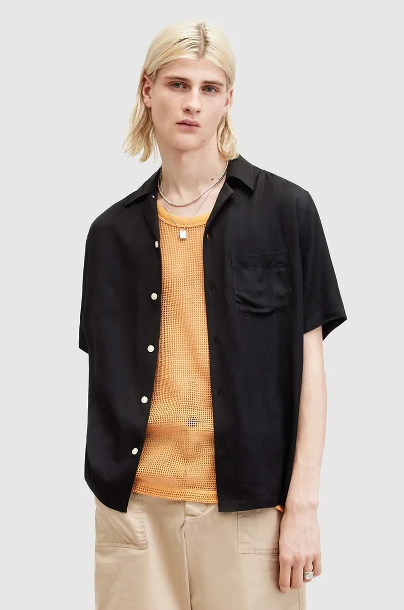 Πουκάμισο AllSaints SUNSMIRK SS