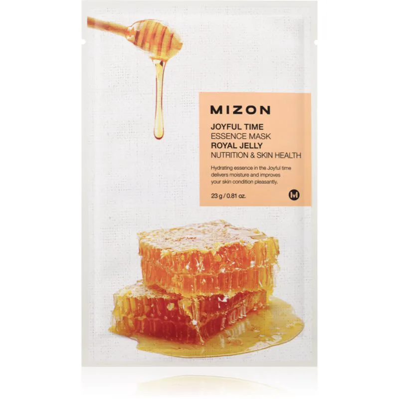 Mizon Joyful Time Royal Jelly φύλλο μάσκας με ιδιαίτερα ενυδατική και θρεπτική επίδραση 23 γρ