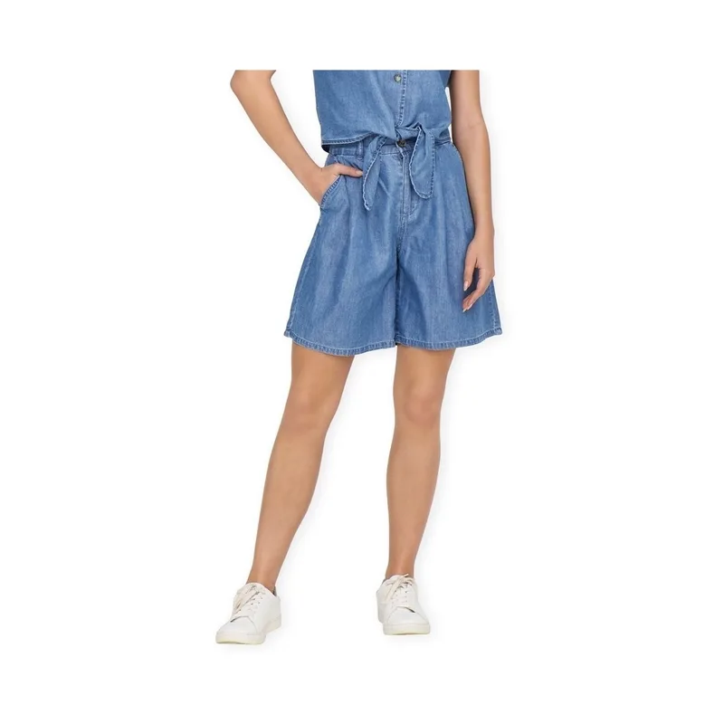 Shorts & Βερμούδες Only Bea Long Shorts - Medium Blue Denim