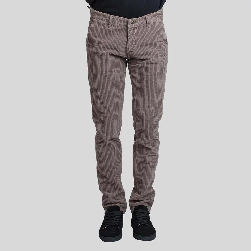 FOUR TEN Ανδρικό Καφέ Brown Fustian Casual Pants