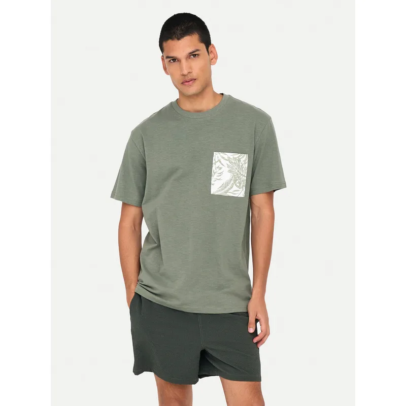 Only & Sons T-Shirt 22025286 Πράσινο Regular Fit