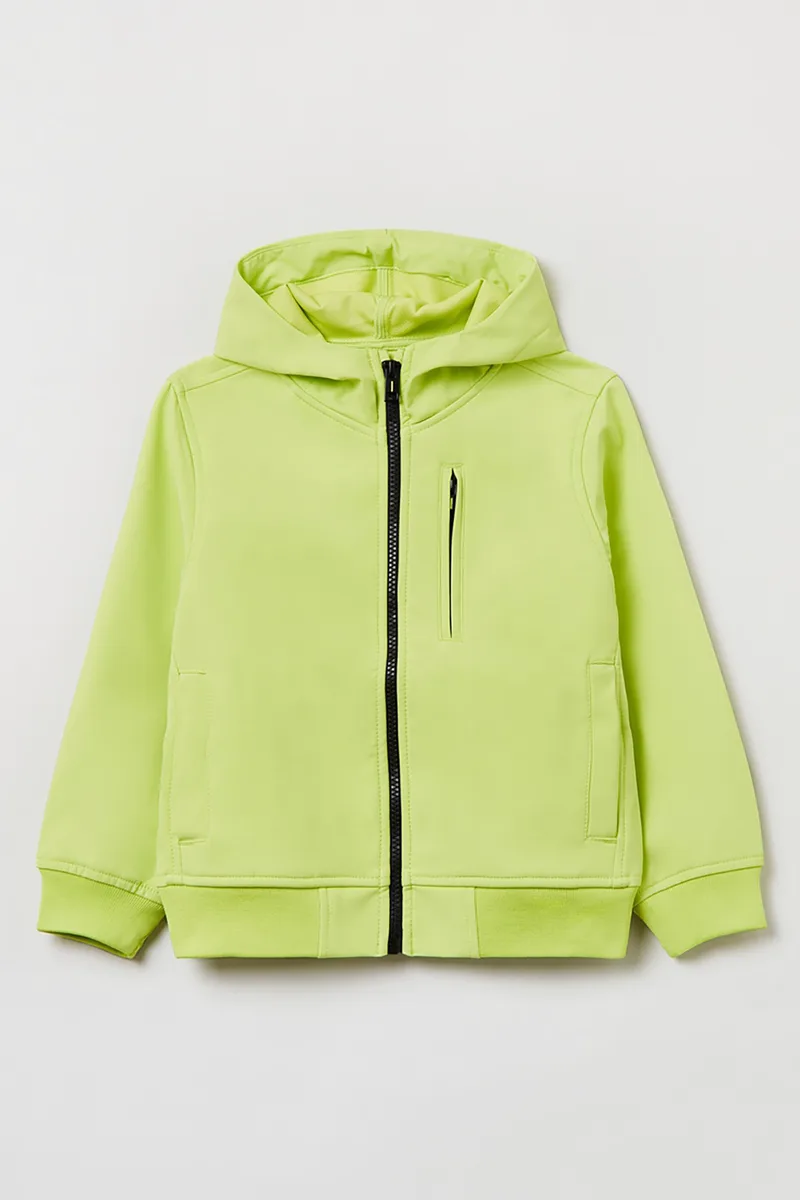 OVS παιδικό μπουφάν Softshell με κουκούλα και τσέπη με φερμουάρ (3-10 ετών) - 001684553 Κίτρινο Ανοιχτό
