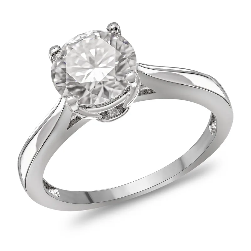 Δαχτυλίδι Μονόπετρο με Moissanite Diamond από Ασήμι DX2720