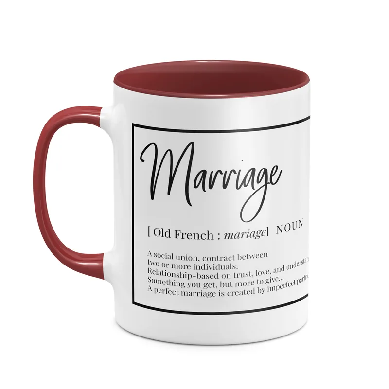What is Marriage - Κούπα - Μπορντό - Απλή