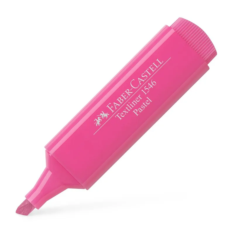 Μαρκαδόρος υπογράμμισης Textliner Pastell 154654 Faber-Castell - Ροζ