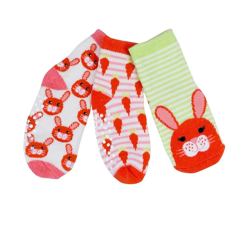 Βρεφικά Καλτσάκια (Σετ 3 Ζεύγη) Zoocchini Bella The Bunny Πορτοκαλί