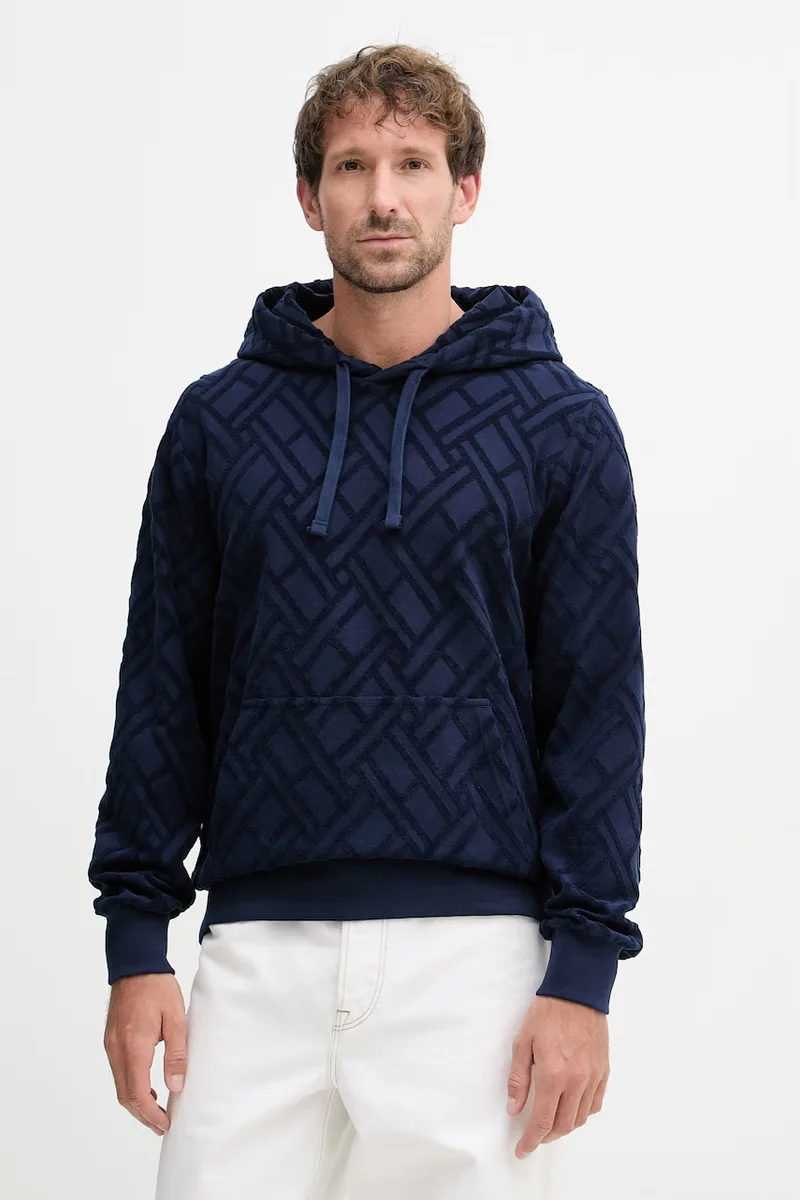 Tommy Hilfiger Μπλούζα με κουκούλα Ανδρική βαμβακερή SUMMER