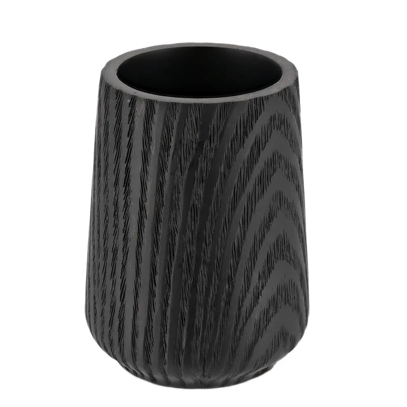 Ποτηροθήκη Polyresin Μαύρη 8x8x11εκ. MRShome DS-4662L04 (Υλικό: Polyresin, Χρώμα: Μαύρο) - sealskin - sl-DS-4662L04