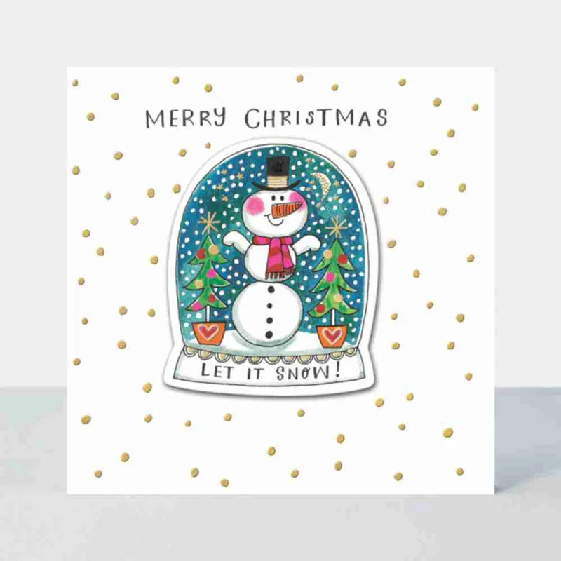 Ευχετήρια Κάρτα Χριστουγγένων R.ED. Let it Snow/Snow Globe