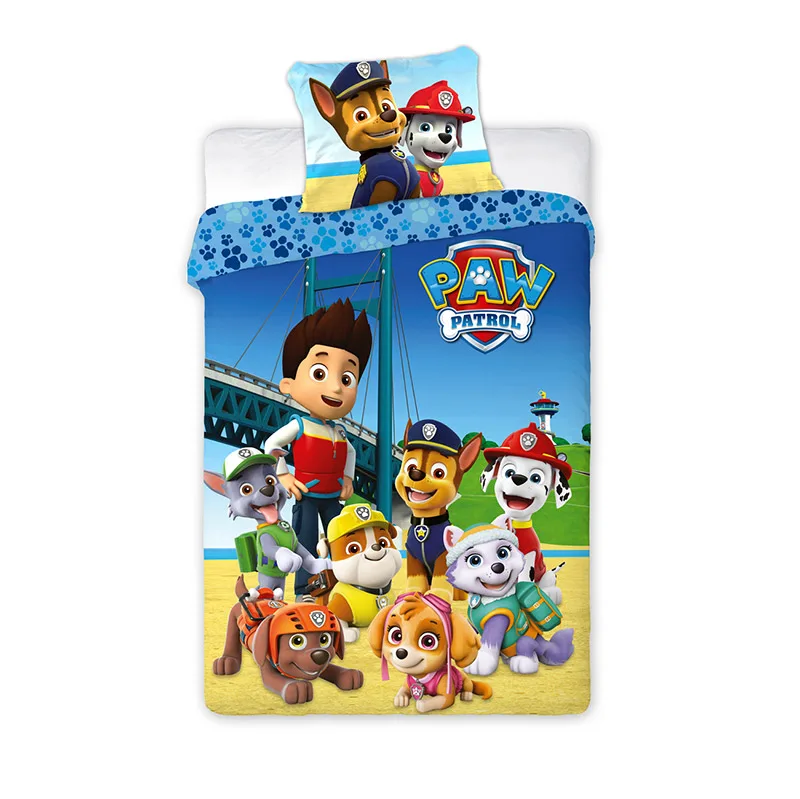 Παπλωματοθήκη Μονή (Σετ) 160X200 Viopros Ηρωες Paw Patrol Μπλε (160x200)