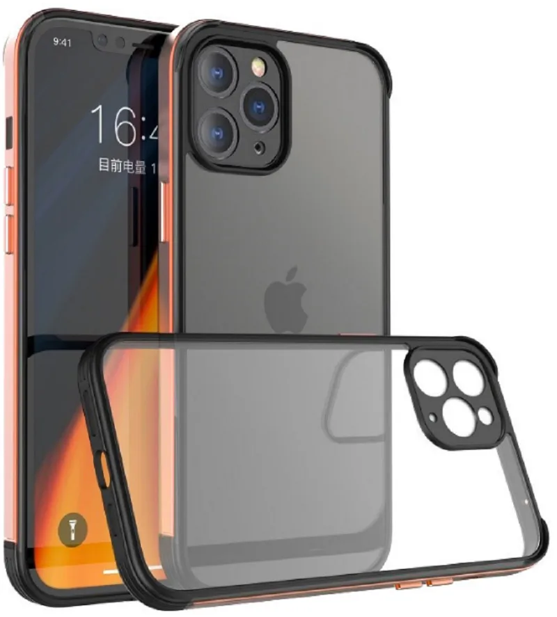 Bodycell Aluminium Bumper - Διάφανη Σκληρή Θήκη με Bumper Αλουμινίου - Apple iPhone 11 Pro Max - Χρυσό (5206015056468)