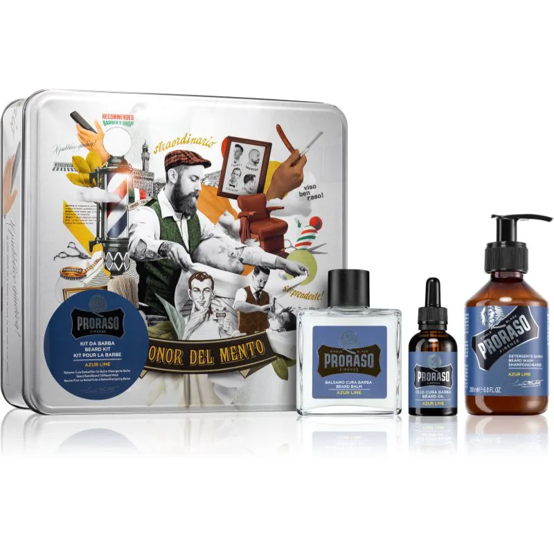 Proraso Azur Lime Σετ για γενειάδα Azur Lime
