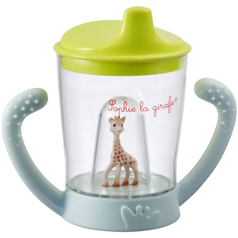 Sophie La Girafe Non-Drip Cup 6m+ Εκπαιδευτικό Ποτηράκι με Ειδικό Στόμιο & Χερούλια για Εύκολη Μετάβαση στο Ποτήρι 180ml Κωδ S450409