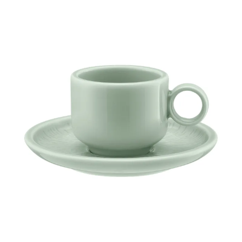 Schönwald Φλιτζάνι Πορσελάνης Espresso Με Πιάτο Shiro Glaze Frost 90ml