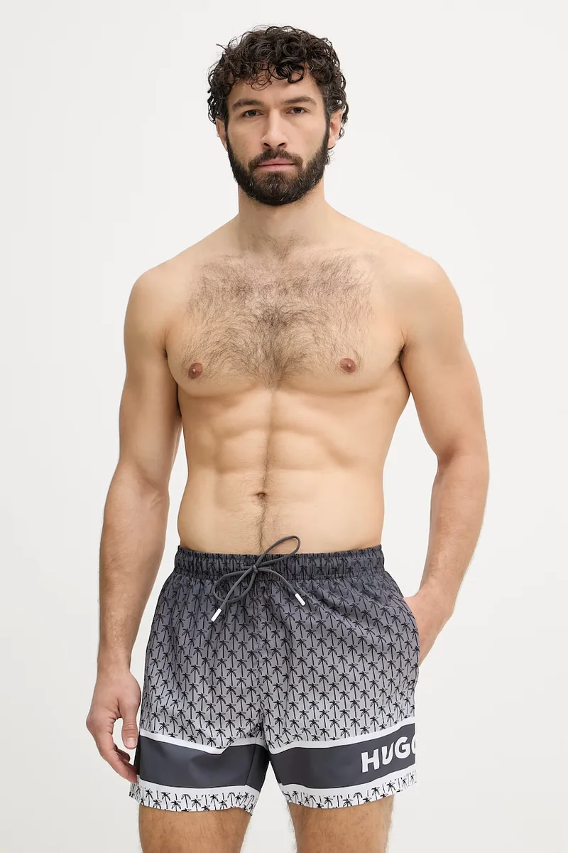 HUGO σορτς μαγιό Ανδρικά PALMS_SWIM_SHORTS