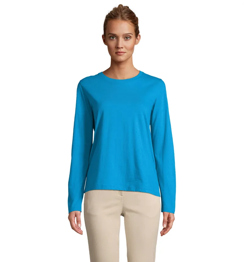 Γυναικείο μακρυμάνικο T-shirt Sol's Monarch Women - 04443 Aqua