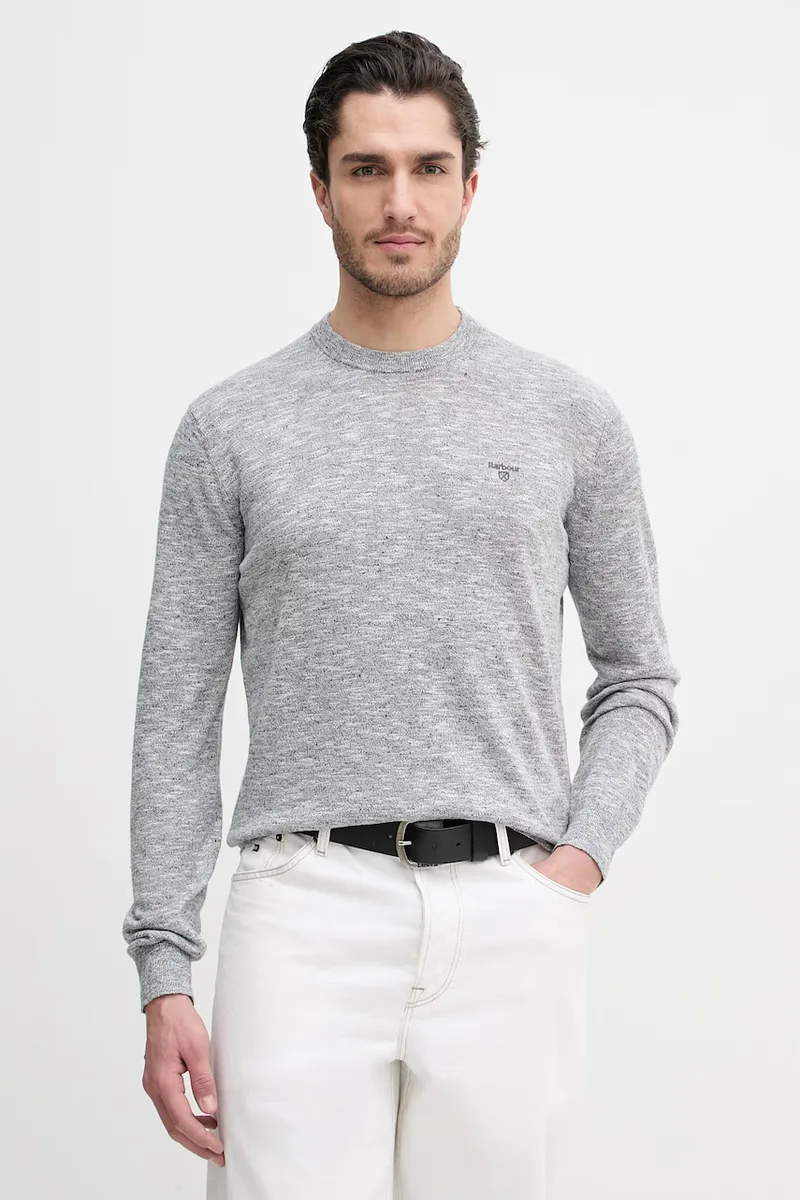 Πουλόβερ από λινό μείγμα Barbour Flaxby