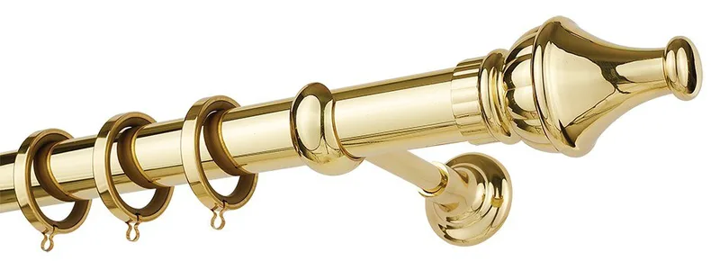 Κουρτινόβεργα Zogometal Classique Collection CL0432 Χρυσό Γυαλιστερό